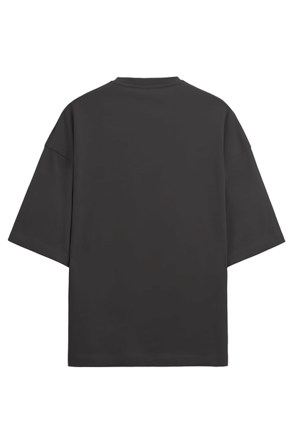 Black t-shirt on a white background