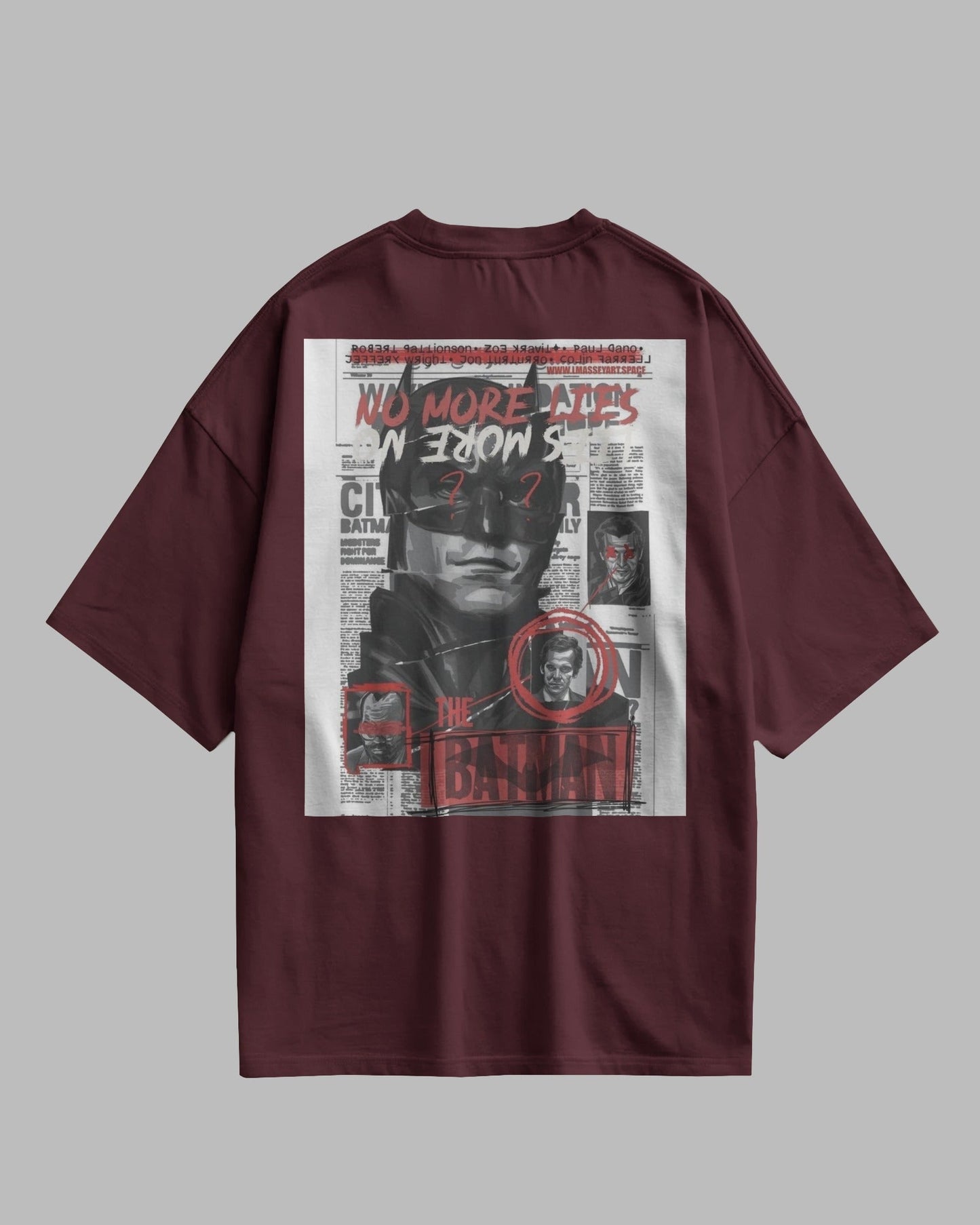 Batman backprint Relaxed Graphic T-Shirt | Aethic Apparels