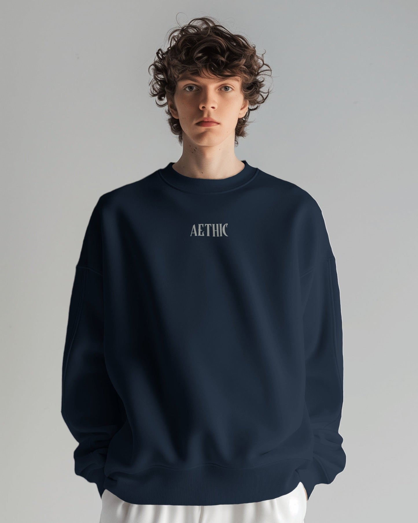 Guardians of the Galaxy graphic sweatshirt in navy blue, oversized unisex fit – Aethic Apparels