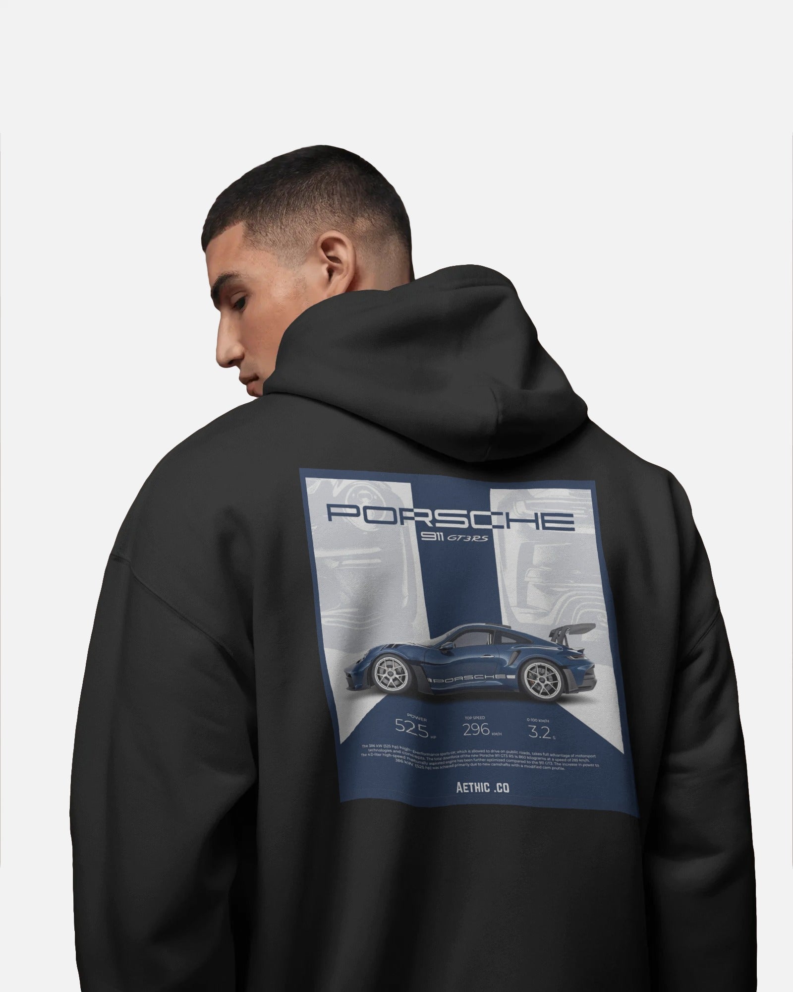 ファッションアイテム Porsche 911 GT3 RS Graphic Hoodie | Aethic Apparels